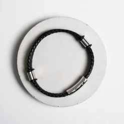 Hot Engraved Men's Leather Bracelet - Any Message 60Th Birthday|50Th Birthday