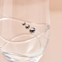 Discount Engraved Set Of Two Champagne Flutes embellished with Crystals - Message, Names and Love Hearts Personalised Glasses|Glassware