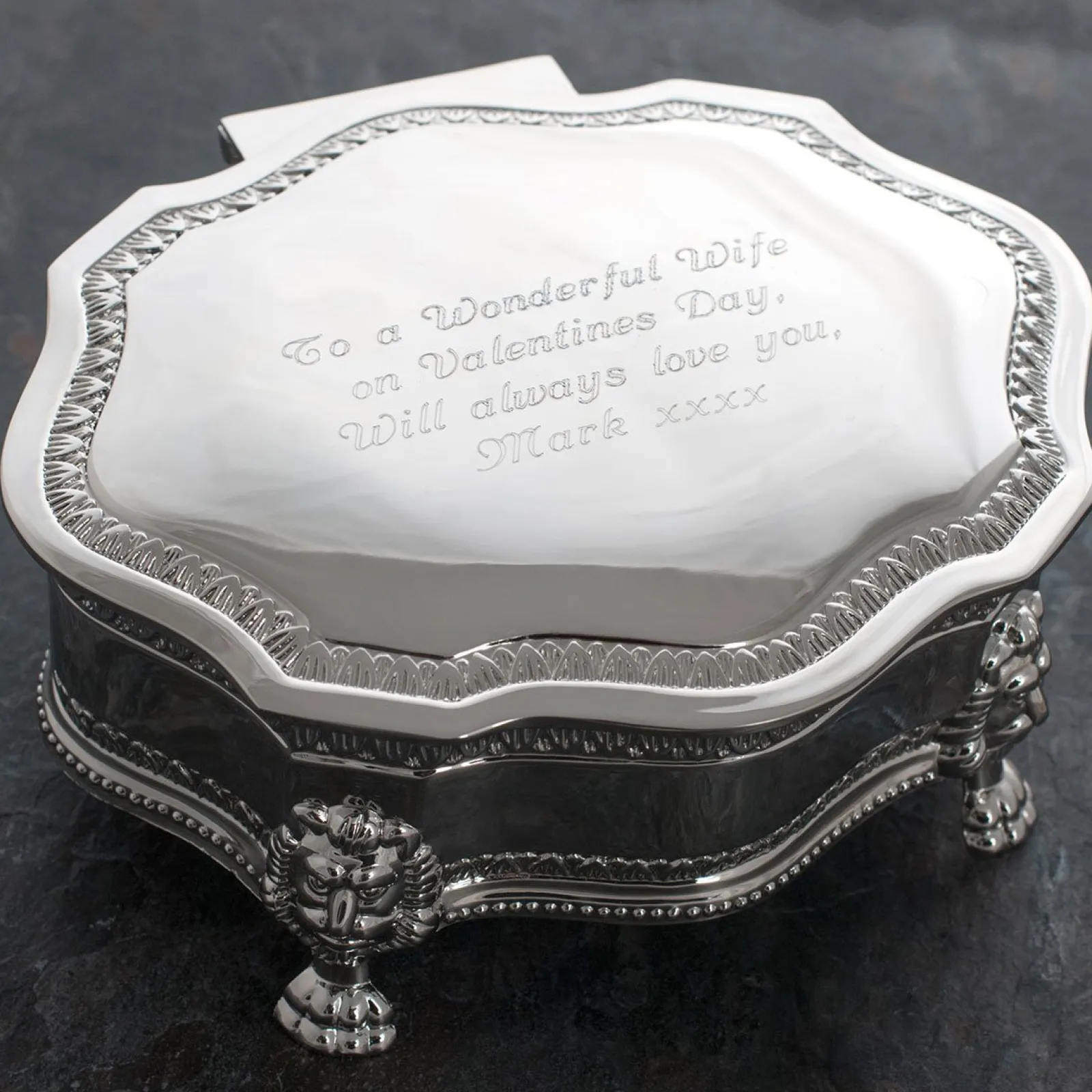 Online Engraved Vintage-Inspired Jewellery Box Jewellery & Keepsakes|Engraved Gifts