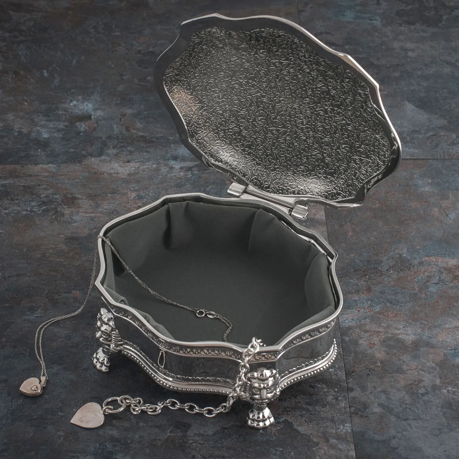 Online Engraved Vintage-Inspired Jewellery Box Jewellery & Keepsakes|Engraved Gifts