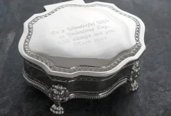Online Engraved Vintage-Inspired Jewellery Box Jewellery & Keepsakes|Engraved Gifts