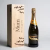 Card Factory Engraved Wooden Box With Luxury Prosecco - Wild Flowers