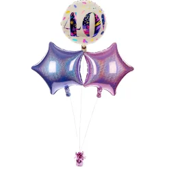 Card Factory Fab At 40 Birthday Balloon Bouquet - DELIVERED INFLATED!