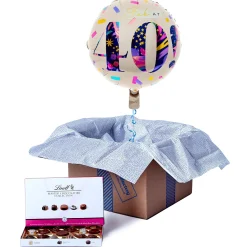 Card Factory Fab 40th Birthday Balloon & Lindt Chocolate Box