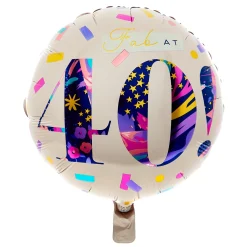 Card Factory Fab 40th Birthday Balloon & Lindt Chocolate Box