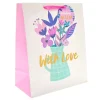 Hot Fabulous Mum Floral Vase Large Portrait Gift Bag Gift Wrap For Her|Gift Bags