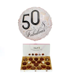 Clearance Fabulous 50th Birthday Balloon & Lindt Chocolates 50Th Birthday|Balloons For Her