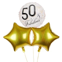 Fabulous 50th Birthday Balloon Bouquet - DELIVERED INFLATED! Birthday Party|Balloons For Her