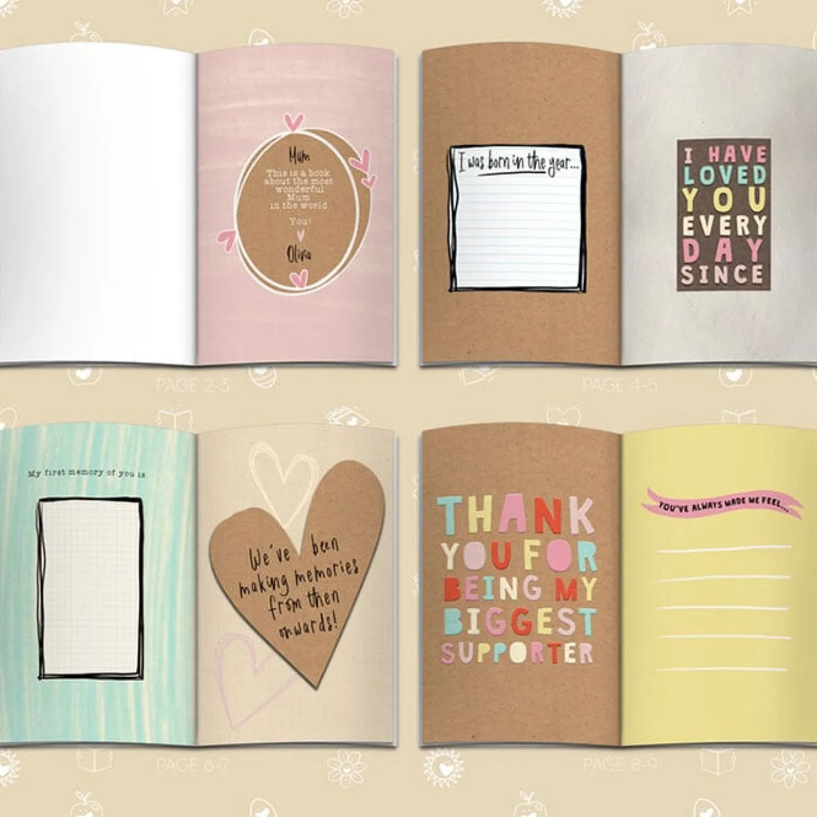 Fill in Your Words for Mum from older child or adult A5 Personalised Book Books|Birthday Gifts