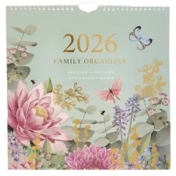 Outlet Floral 2026 Family Organiser Calendars & Diaries|Birthday Gifts