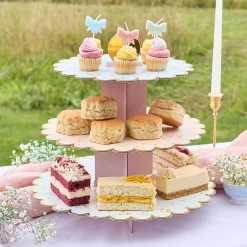 Card Factory Floral 3 Tier Cake Stand