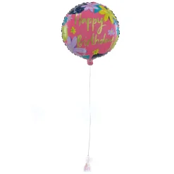Outlet Floral Happy Birthday Birthday Balloon & Lindt Chocolates Balloon Bouquets|Balloon & Chocolate Gifts
