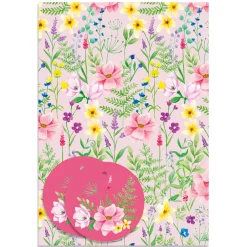 Hot Floral Wrapping Paper - 2 Sheets & 2 Tags Kids Gift Wrap For Kids|Birthday Gift Wrap