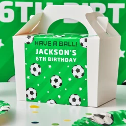 Sale Football Personalised Party Box Personalised Party|Bags & Favours