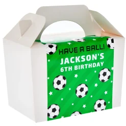 Sale Football Personalised Party Box Personalised Party|Bags & Favours
