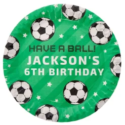 Sale Football Personalised Party Plate Tableware|Birthday Party