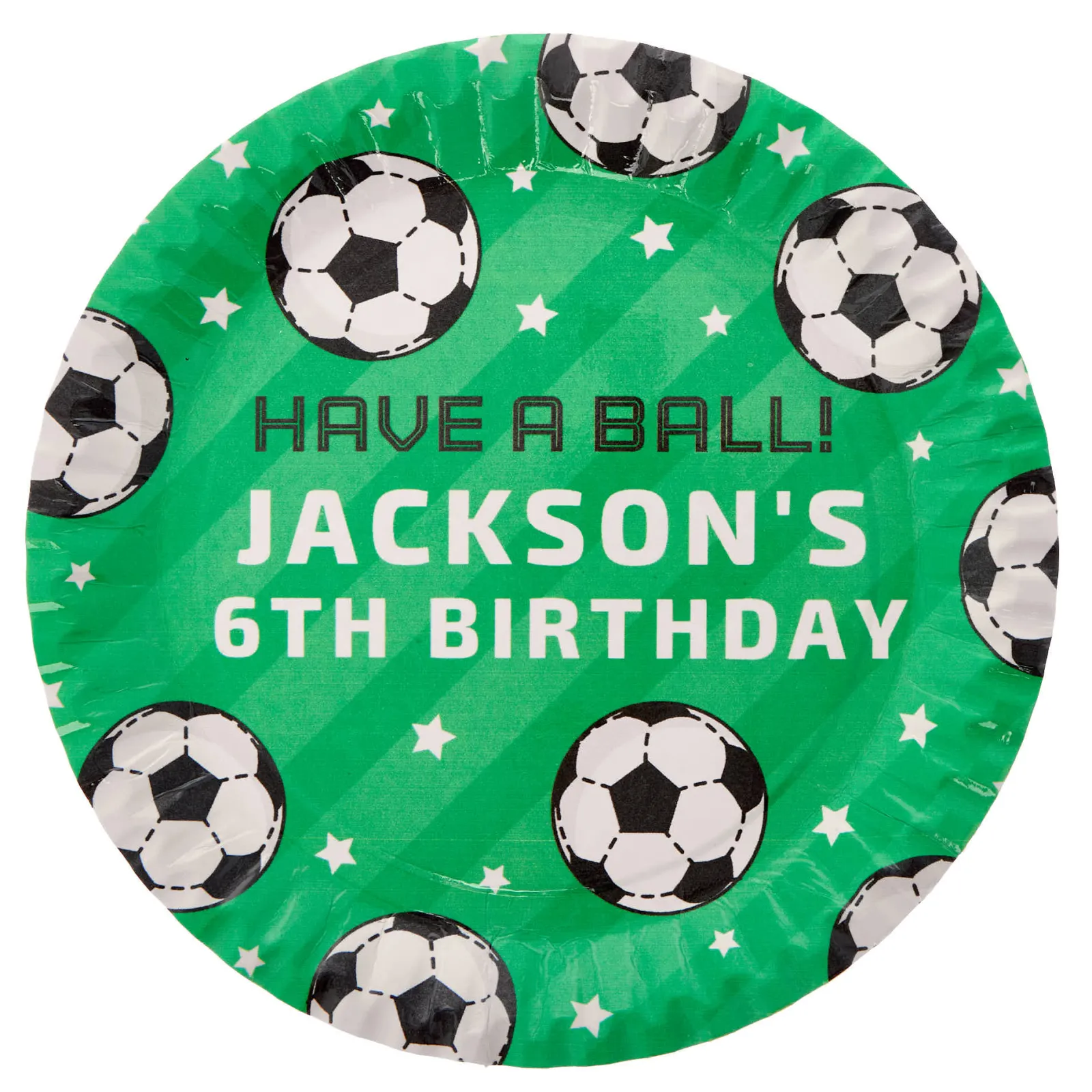 Sale Football Personalised Party Plate Tableware|Birthday Party