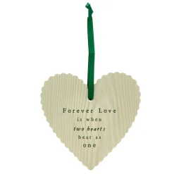 Card Factory Forever Love Wooden Heart Plaque