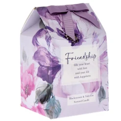 Card Factory Friendship Blackcurrant & Tuberose Scented Candle