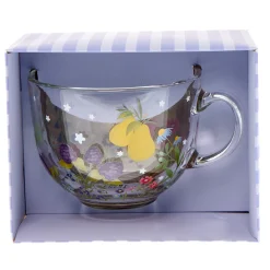 Card Factory Fruit Fayre Enjoy The Little Things Floral Glass Mug In A Box