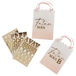 Clearance Future Mrs Customisable Party Bags - Pack of 4 Bags & Favours|Hen Party