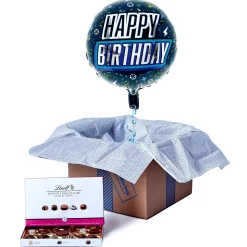 Kids Card Factory Gaming Happy Birthday Balloon & Lindt Chocolate Box