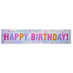 Card Factory Giant Pink Happy Birthday Banner