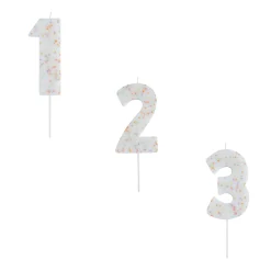 Giant Sprinkle Number Cake Candle (0-9) Cake Candles|Birthday Party