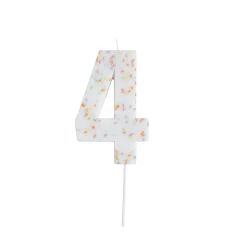 Giant Sprinkle Number Cake Candle (0-9) Cake Candles|Birthday Party