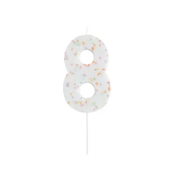 Giant Sprinkle Number Cake Candle (0-9) Cake Candles|Birthday Party