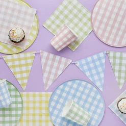 Card Factory Gingham Paper Card Bunting 2.5m