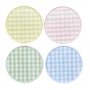Clearance Gingham Paper Plates - Pack of 8 Tableware|Gender Reveal Party