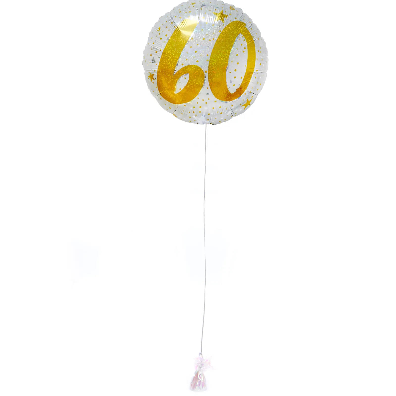 Card Factory Gold & Silver 60th Birthday Balloon & Lindt Chocolates - FREE GIFT CARD!