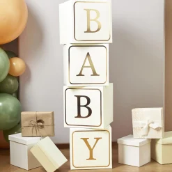 Card Factory Gold Baby Jumbo Blocks