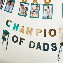 Card Factory Gold Champion Of Dads Card Banners