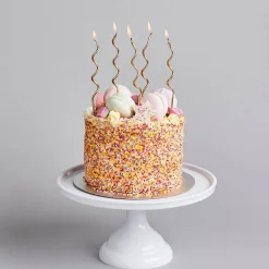 Discount Gold Curly Cake Candles - Pack of 12 Cake Candles|Birthday Party