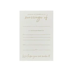 Card Factory Gold Evening Reception Invitations - Pack of 20