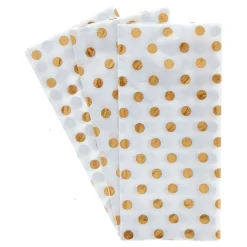 Kids Card Factory Gold Foil Spots Tissue Paper - 3 Sheets