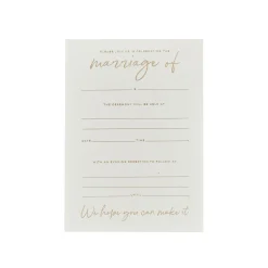 Card Factory Gold Foiled C6 Wedding Day Invitations - Pack of 20