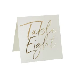 Discount Gold Foiled Table Numbers - Pack of 12 Tableware|Wedding Party