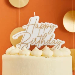 Sale Gold Happy Birthday Cake Candle Cake Candles|Birthday Party