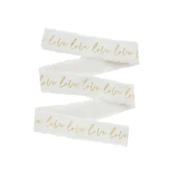 Discount Gold Love Ribbon 5m Invitations|Wedding Party