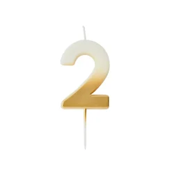 Outlet Gold Ombre Number Cake Candle (0-9) Birthday Party|Cake Candles