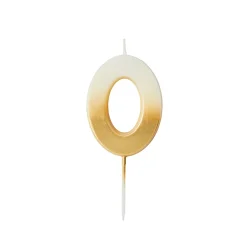 Outlet Gold Ombre Number Cake Candle (0-9) Birthday Party|Cake Candles