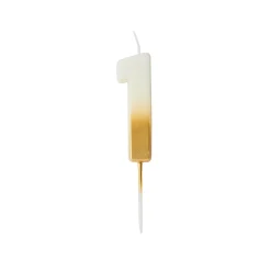 Outlet Gold Ombre Number Cake Candle (0-9) Birthday Party|Cake Candles