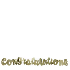 Card Factory Gold Script Congratulations Banner