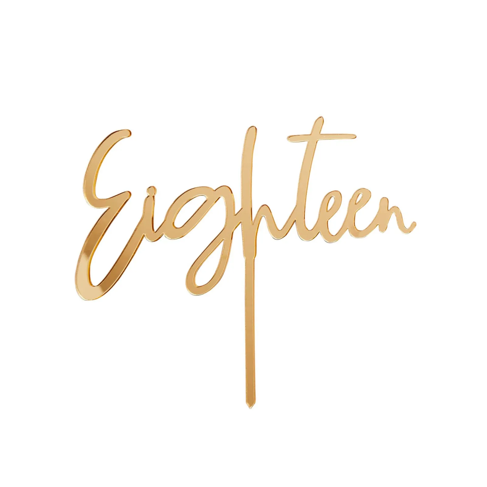 Online Gold Special Age Acrylic Cake Topper - Choose Your Milestone Cake Candles|Birthday Party