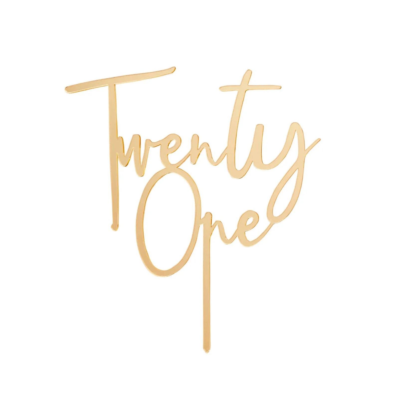 Online Gold Special Age Acrylic Cake Topper - Choose Your Milestone Cake Candles|Birthday Party