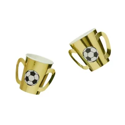 Card Factory Gold Trophy Paper Cups - Pack of 8