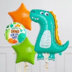 Kids Card Factory Goofy Dinosaur Birthday Supershape & Foil Balloon Package - Delivered Inflated!